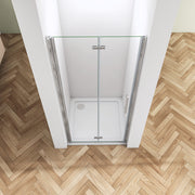 AICA bi fold shower frameless enclosures 12