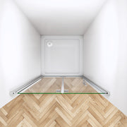 AICA bi fold shower frameless enclosures 13