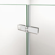 AICA bi fold shower frameless enclosures 14
