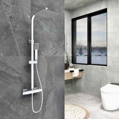AICA SQUARE CHROME SET