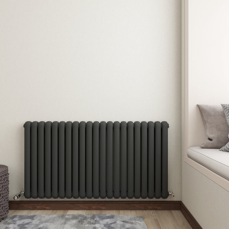 AICA Horizontal Round Tube Designer Central Heating Radiator