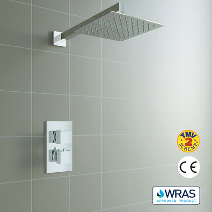 AICA conceal silver shower set