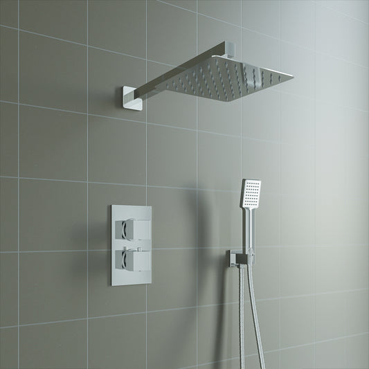 AICA Square Conceal shower set