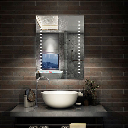 Illuminated LED Bathroom Mirrors with Demister Pad Wall Mounted