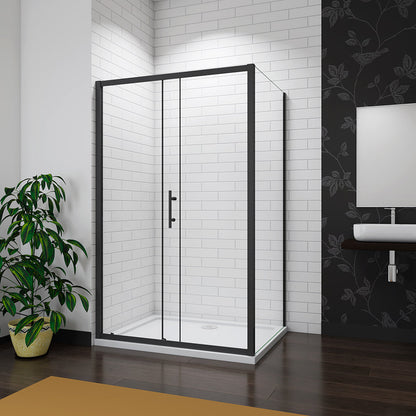 AICA-Bathrooms-140cm-Shower-Sliding-Enclosure-Glass-Cubicle-7