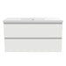 white vanity unit with basin wall-hung
