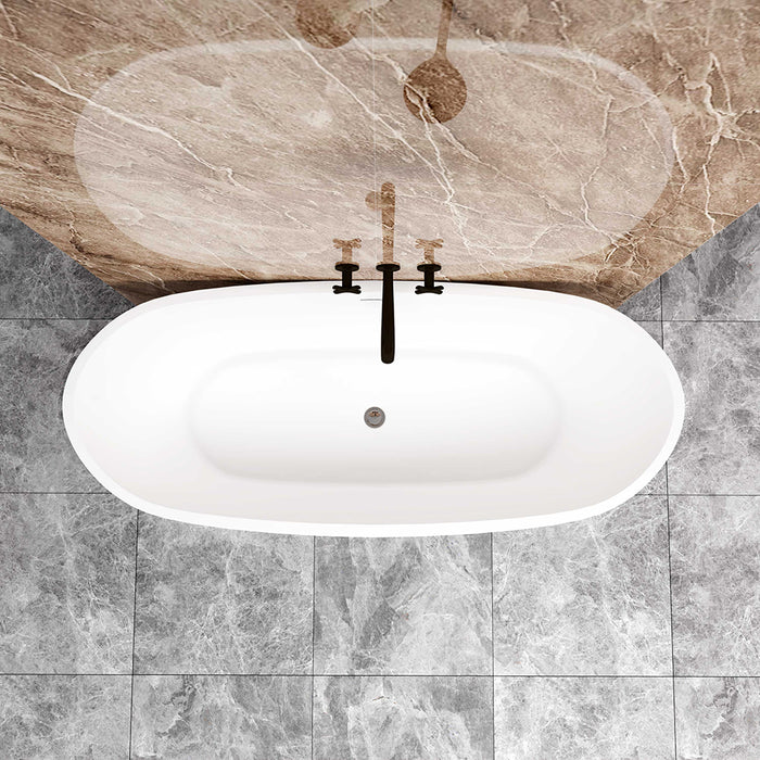 Bathroom Freestanding Double Ended Bath Bathtub 1700x720mm