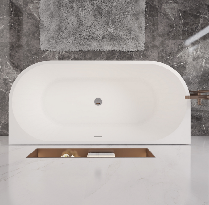 AICA Bathrooms Double Ended Bath Acrylic Bathtub 1700x800mm