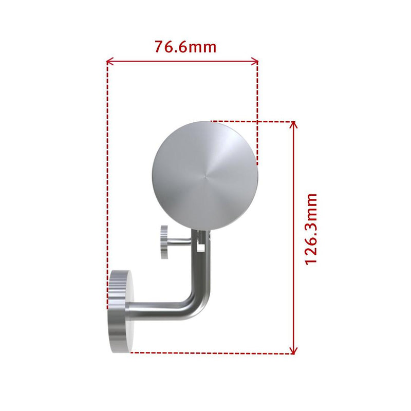 Stair Steps 304 Stainless Steel Handrail for Wall Mount Pipe Stair Handrail