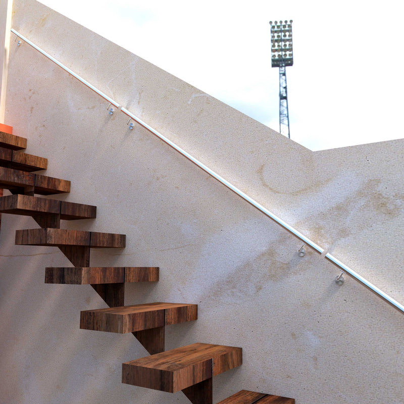 Stair Steps 304 Stainless Steel Handrail for Wall Mount Pipe Stair Handrail