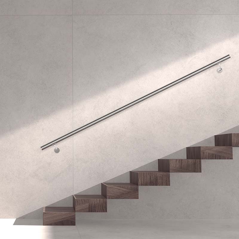 Stair Steps 304 Stainless Steel Handrail for Wall Mount Pipe Stair Handrail