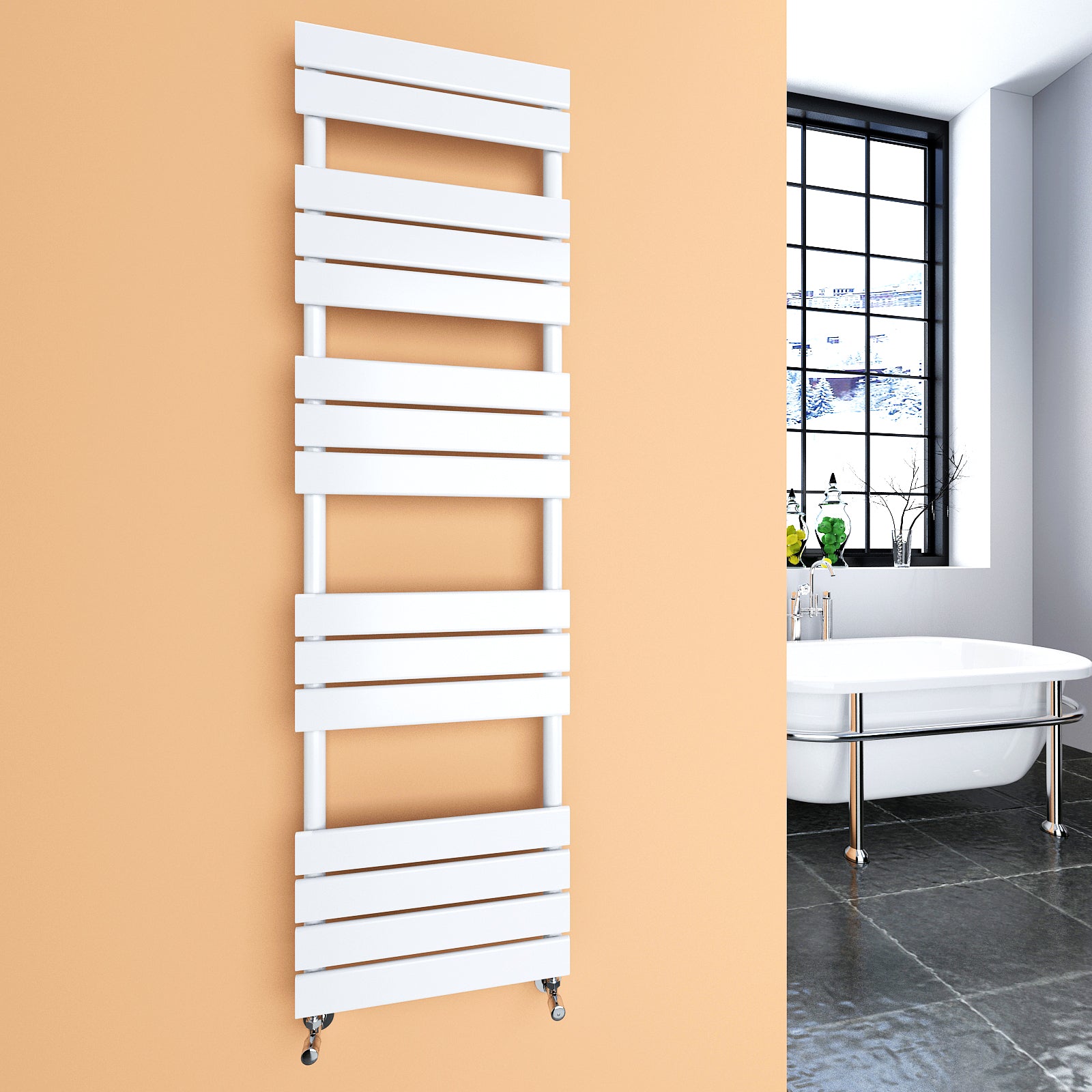 Towel Rail Bathroom Radiator Flat Panel Ladder Designer Rads