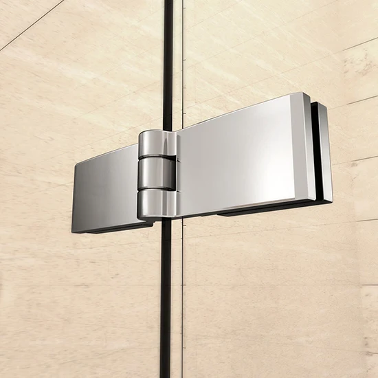 AICA Shower enclosure corner entry bifold pivot door D