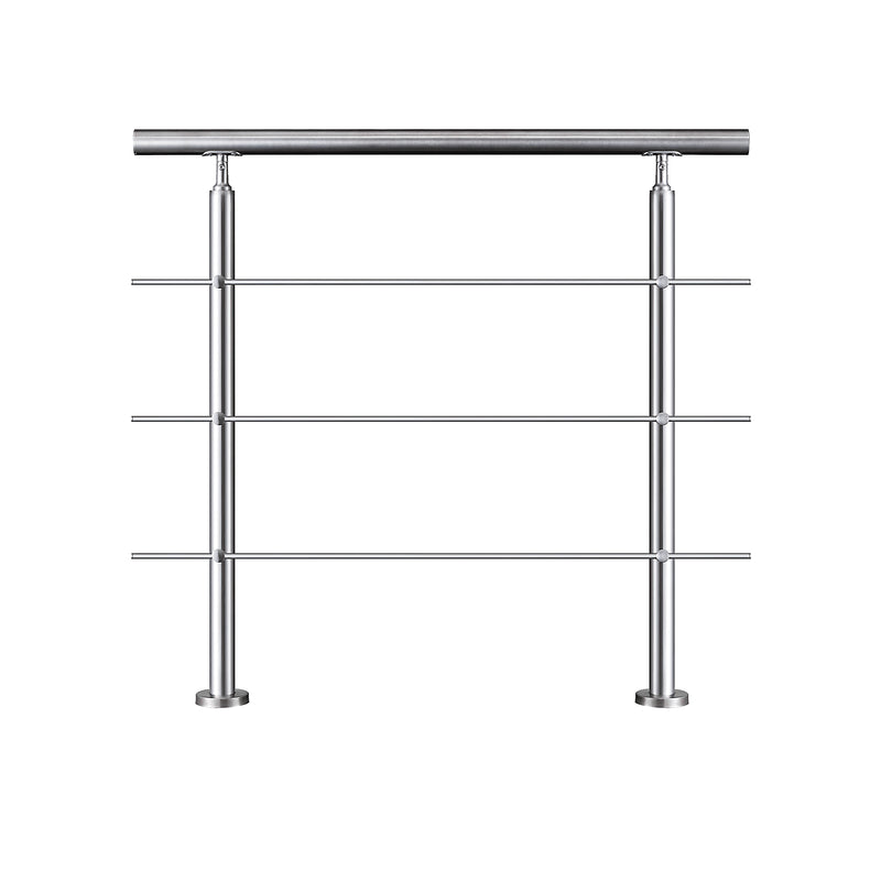 AICA handrail 304 Stainless steel with 3 crossbars high quality Balustrade stair/step 106cm