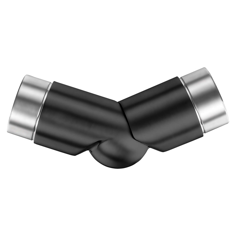 AICA 304 Stainless Steel Black Handrail Connector for Connecting Stair Handrail to Wall Handrail