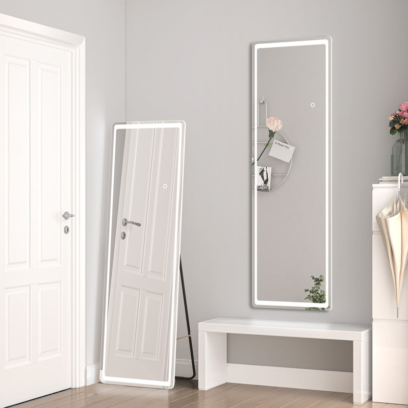 AICA Full Length LED Mirror with HD Silver Glass Floor-standing Wall-mounted IP44 Rated