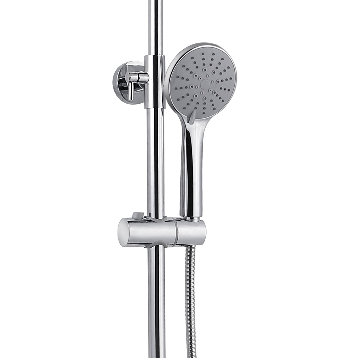 AICA NEW Thermostatic Shower Mixer Chrome Round Bar Silver Set