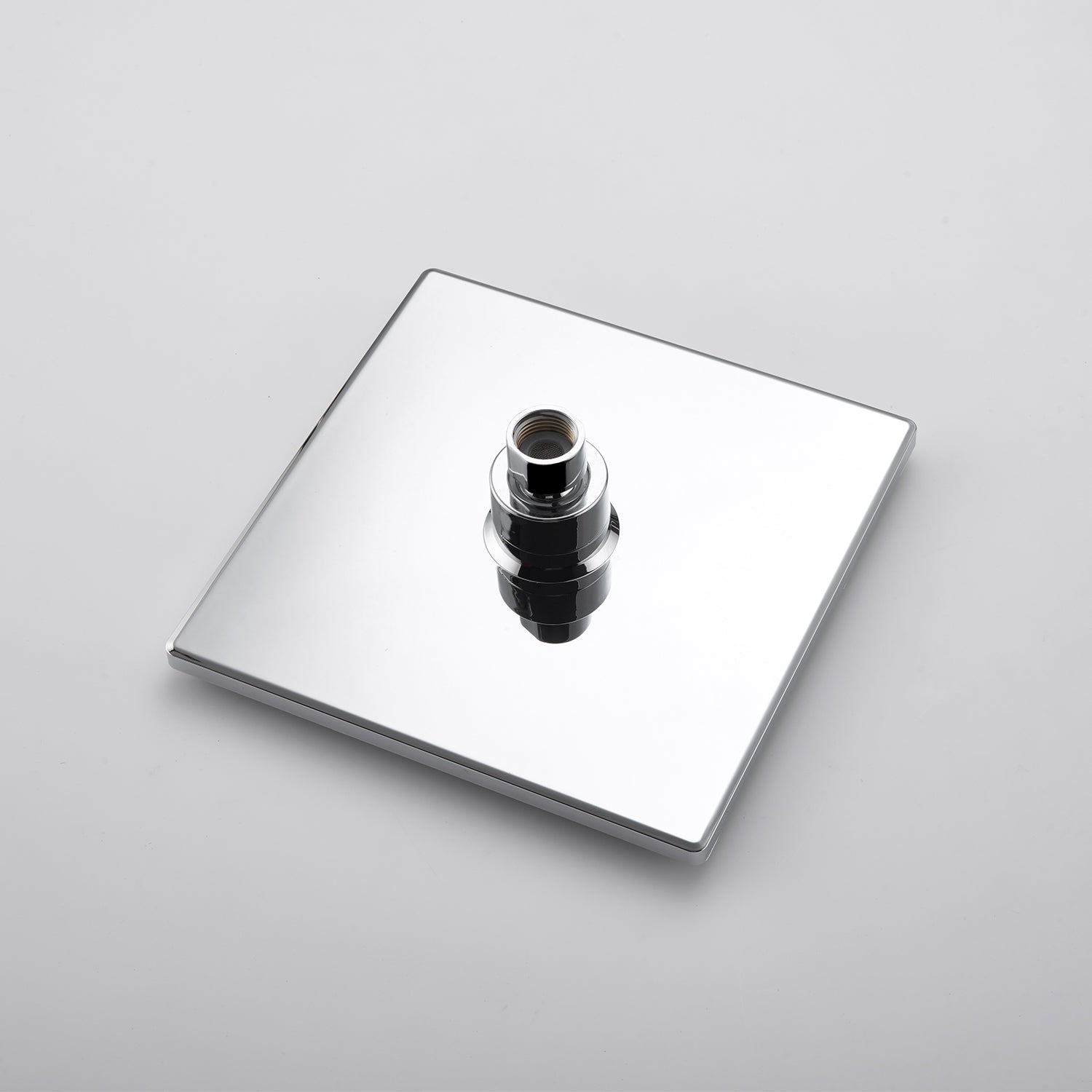 AICA Bathroom Therrmostatic Shower 250mm Square Silver Twin Open-ended