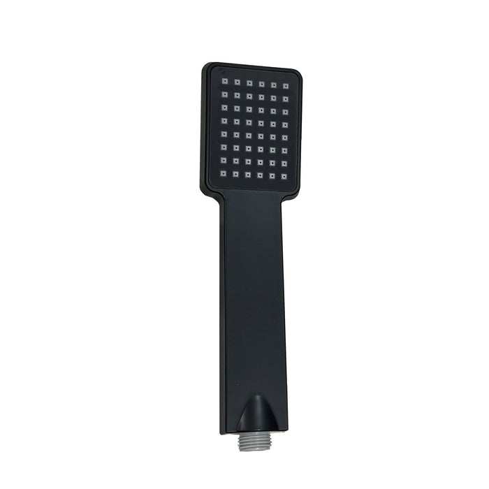AICA Bathroom Black Stainless Steel Top Spray Thermostatic Shower Set Mixer