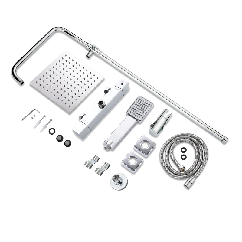 AICA Bathroom Top Spray  Smart Thermostatic Shower Mixer Set
