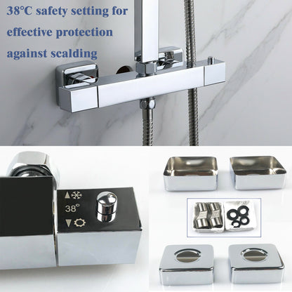 high quality square shower set