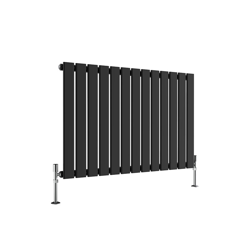 Flat Panel Anthracite & White & Black Horizontal Designer Radiator