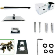 AICA conceal silver shower set