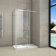 AICA-100x80CM-Frameless-Sliding-Shower-Enclosure-2