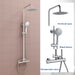 AICA ROUND SILVER SHOWER SET