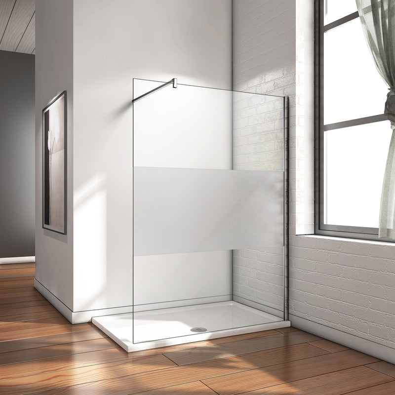 Walk In Wet Room Shower Screen Panel Cubicle Easy Clean Glass