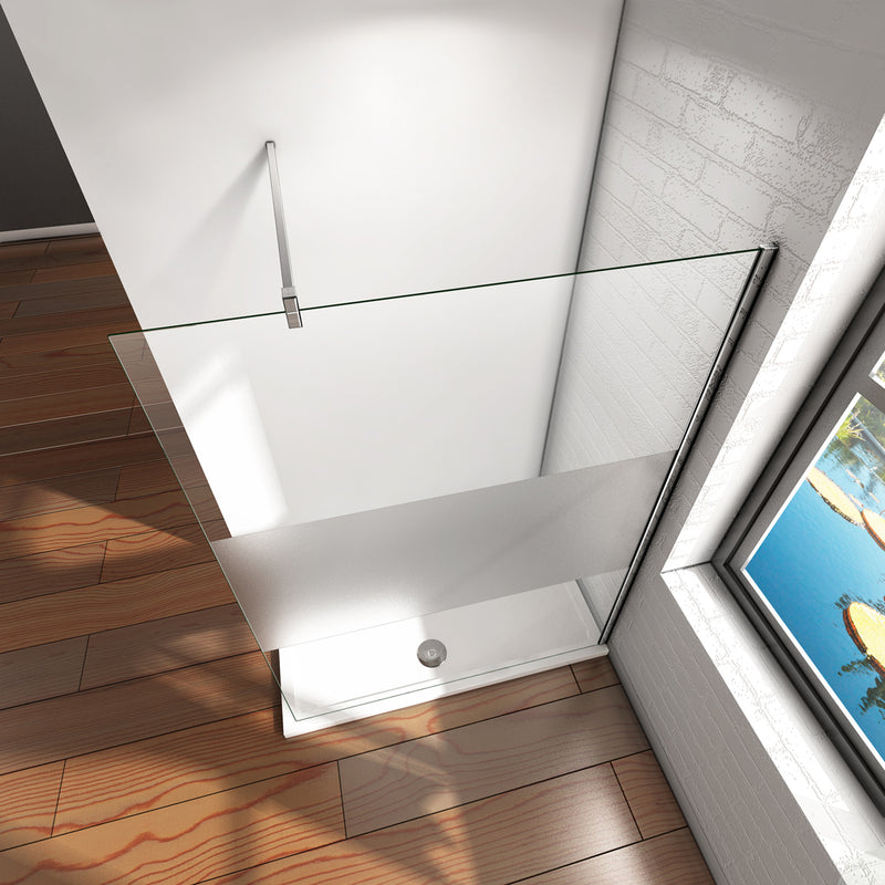 Walk In Wet Room Shower Screen Panel Cubicle Easy Clean Glass