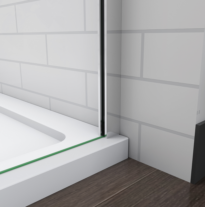 Walk In Wet Room Shower Screen Panel Easy Clean Curved Glass Cubicle