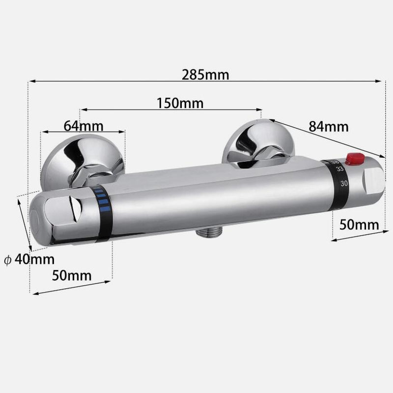 AICA Thermostatic Exposed Shower Mixer Valve