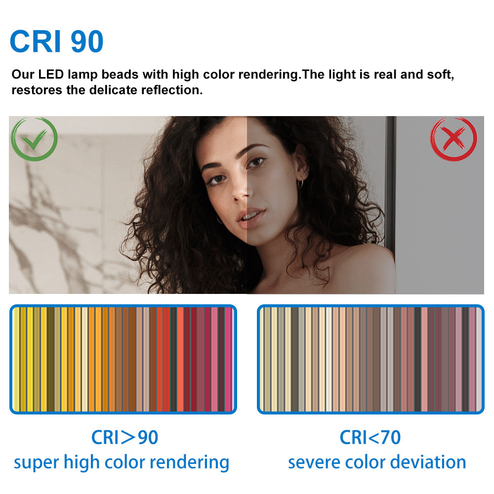 500*700 LED Bathroom Mirror with Demister Pad and Bluetooth Speaker 3 ...