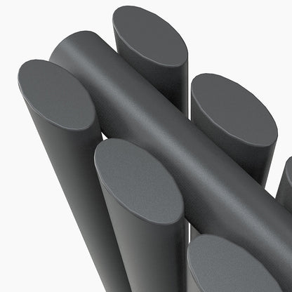 double anthracite oval column radiator detail