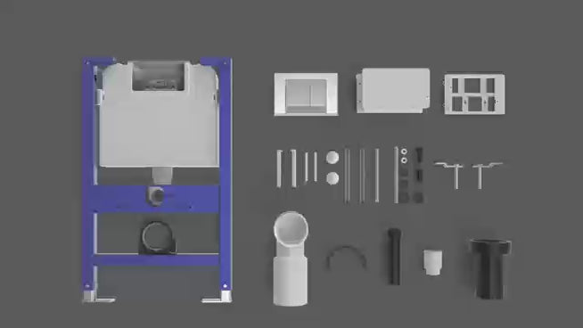 820mm heigh Aica concealed toilet cistern frame set