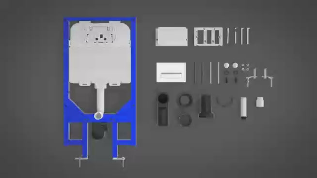 1140mm heigh Aica concealed toilet cistern frame set