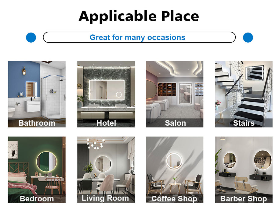 TZBY-J-7X Bathroom Environmental friendly Mirror with Copper-free ,Explosion-proof, Vertical (Copy)