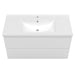 white wall-hung vanity unit with sink