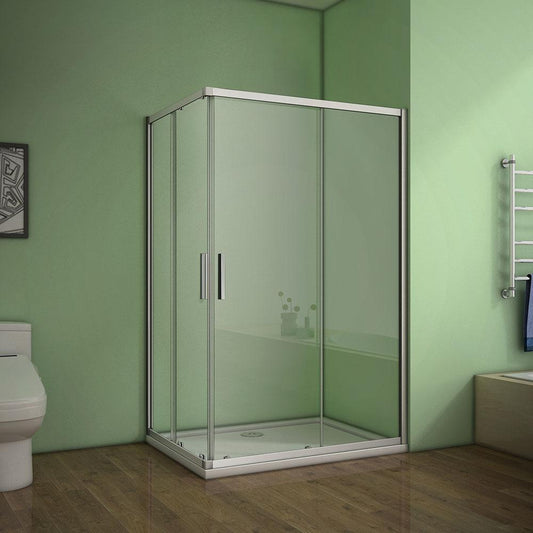 700-1000 x 1850 Double Doors,corner entry, sliding shower cubicle,5 Glass