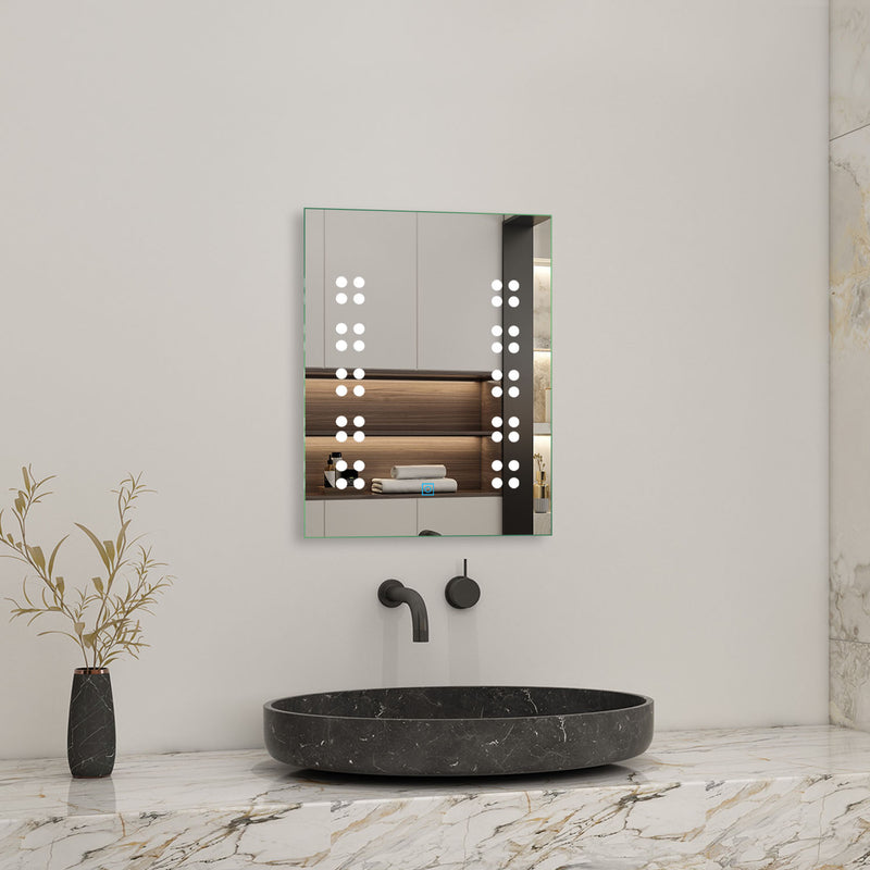 Rectangle Bathroom LED Mirror Touch Switch Sensor Dot Light