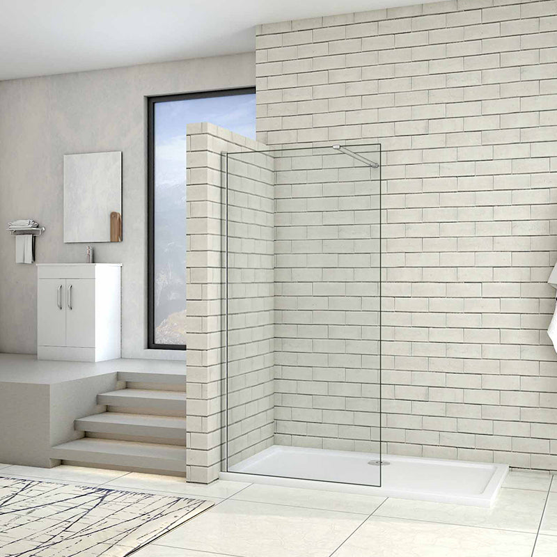 Walk in Wet Room Shower screen 8mm NANO glass