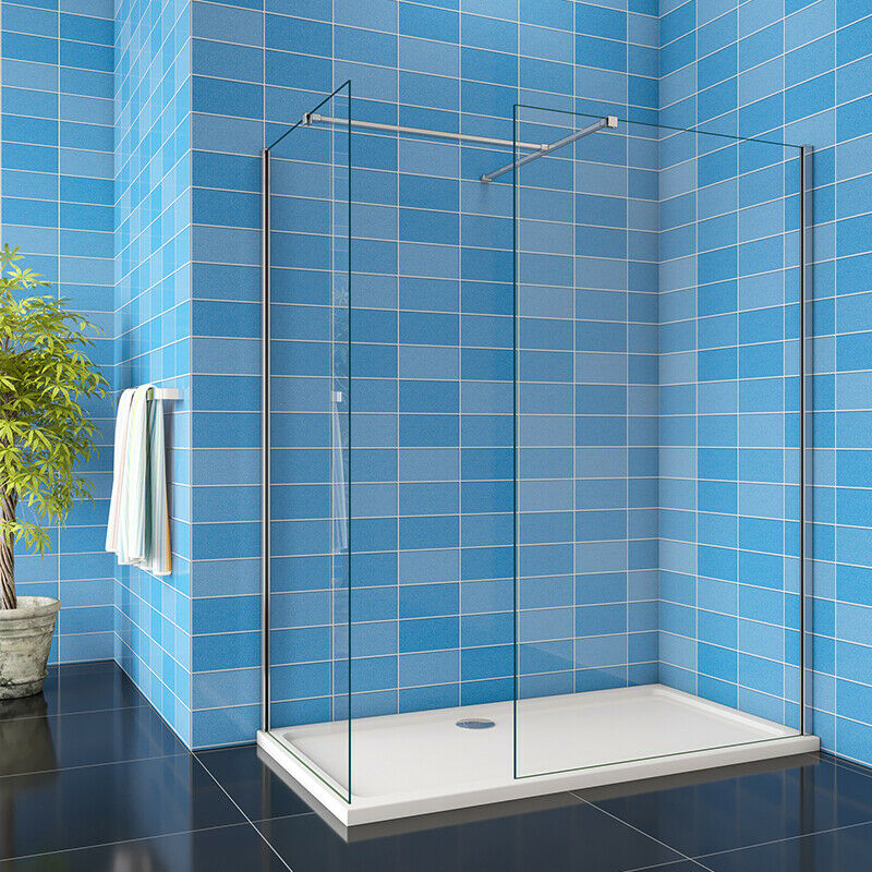 100 - 140cm Walk in 8mm shower screen EasyClean Glass