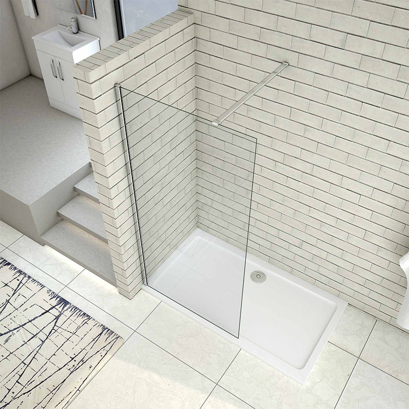 Walk in Wet Room Shower screen 8mm NANO glass