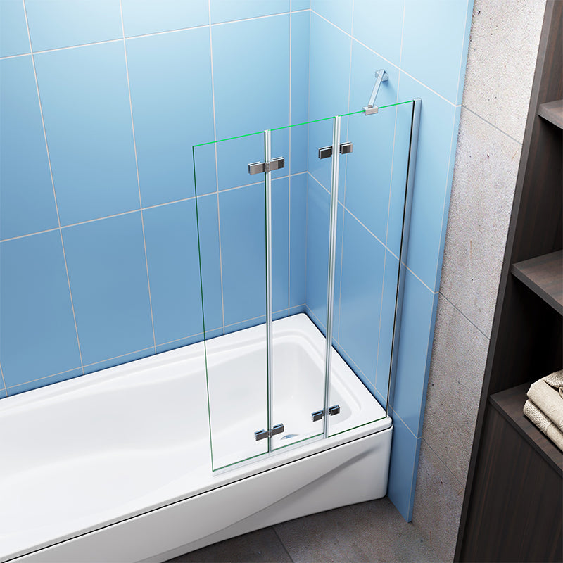 1000x1400mm 3 Fold Folding Pivot Hinge Bath Shower Screen