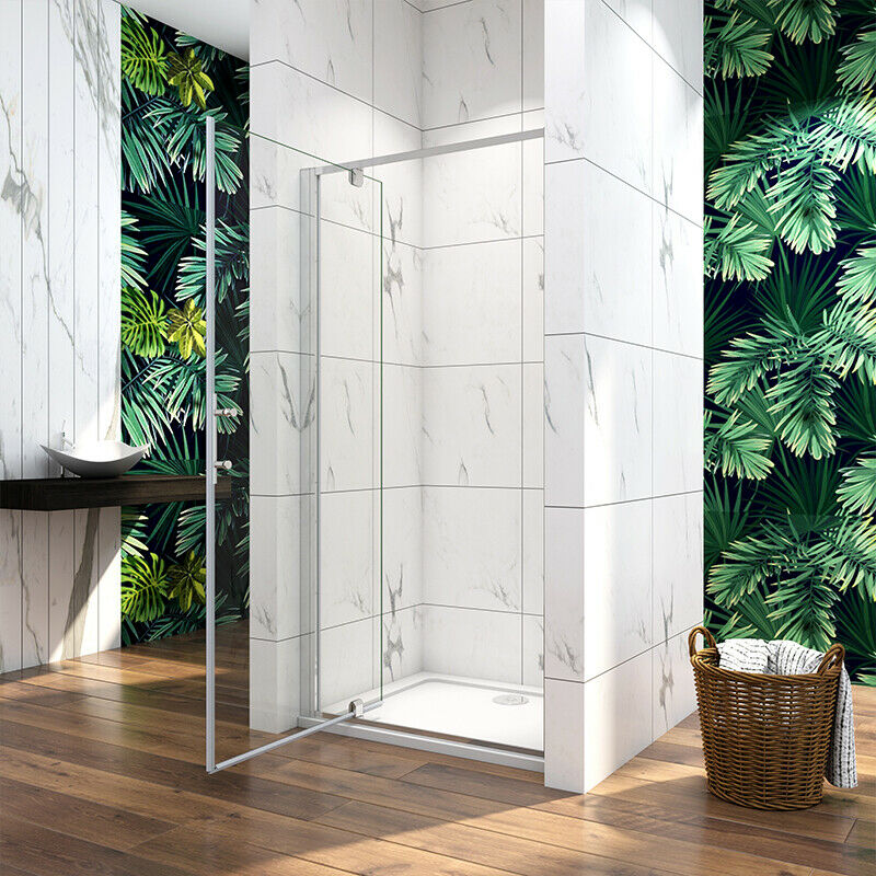 Pivot Shower Glass Door with Shower Tray 190CM