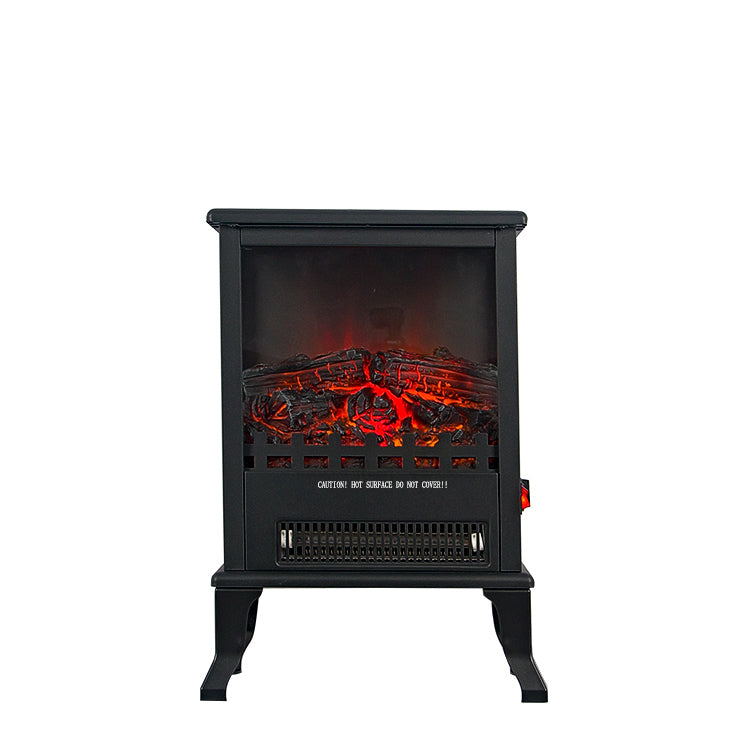 2023 Electric Fireplace Heater Freestanding LED Flame Effect Black Stove