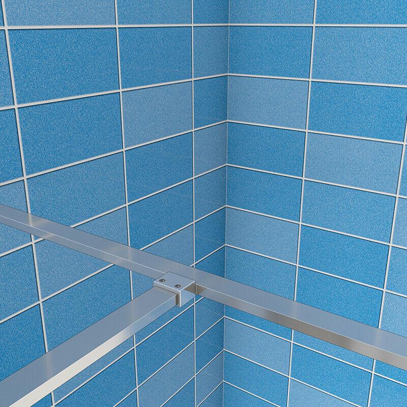 100 - 140cm Walk in 8mm shower screen EasyClean Glass