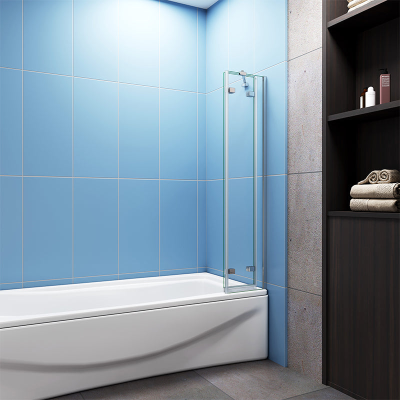 1000x1400mm 3 Fold Folding Pivot Hinge Bath Shower Screen