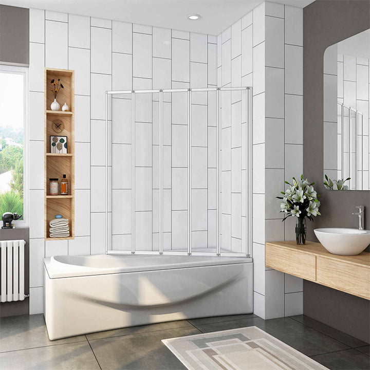 Wet Room Bi fold Pivot door Shower Panel Bath screen Glass – Aica Bathrooms